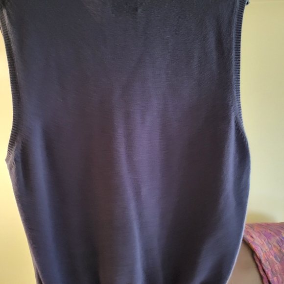 Vintage Tommy Hilgilfer Navy Blue Sweatervest XL - Picture 2 of 5